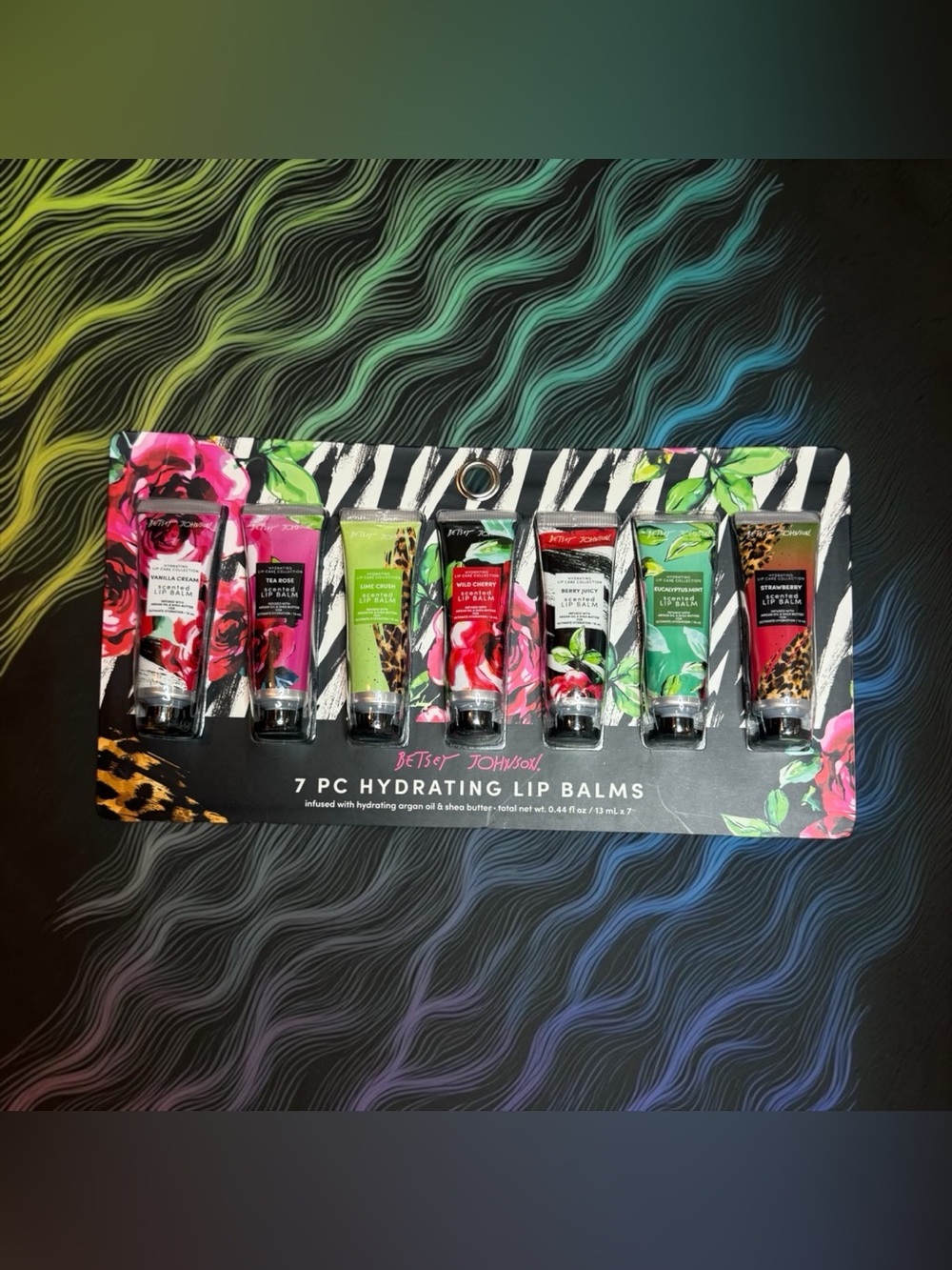 🩷💚BETSEY JOHNSON🩷💚7-PC Hydrating Lip Balm Set/NIP